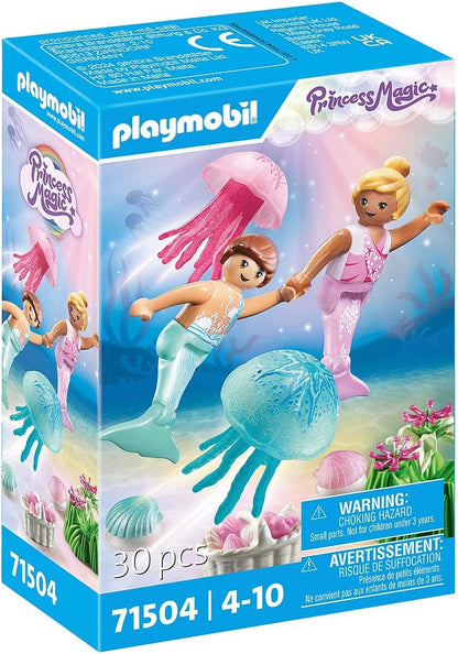 PLAYMOBIL Princess Magic 71504 Meerjungfrauen-Kinder mit Quallen ab 4 Jahren