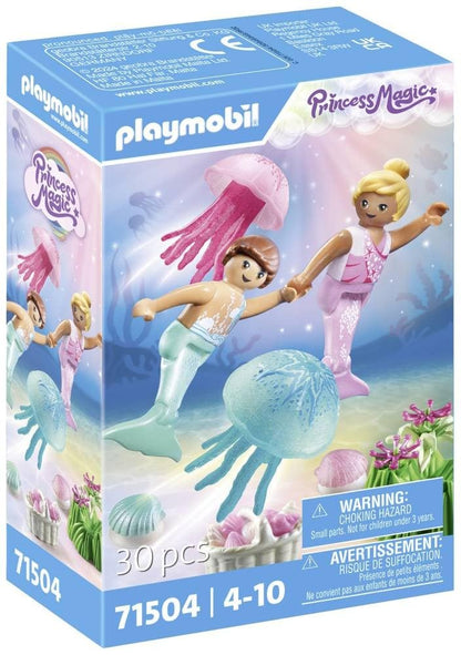 PLAYMOBIL Princess Magic 71504 Meerjungfrauen-Kinder mit Quallen ab 4 Jahren