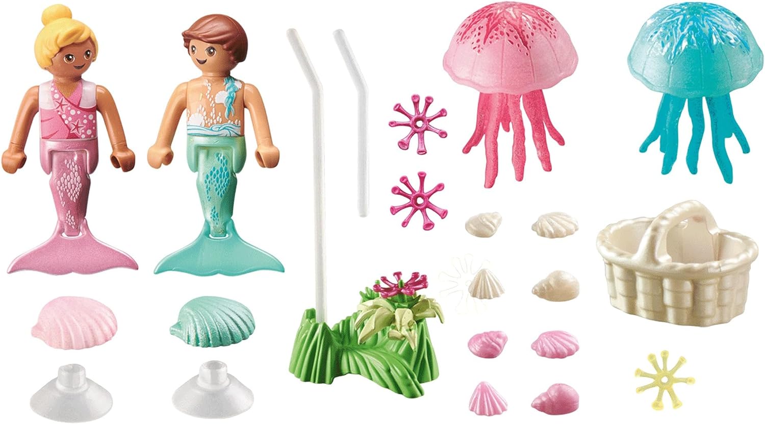 PLAYMOBIL Princess Magic 71504 Meerjungfrauen-Kinder mit Quallen ab 4 Jahren