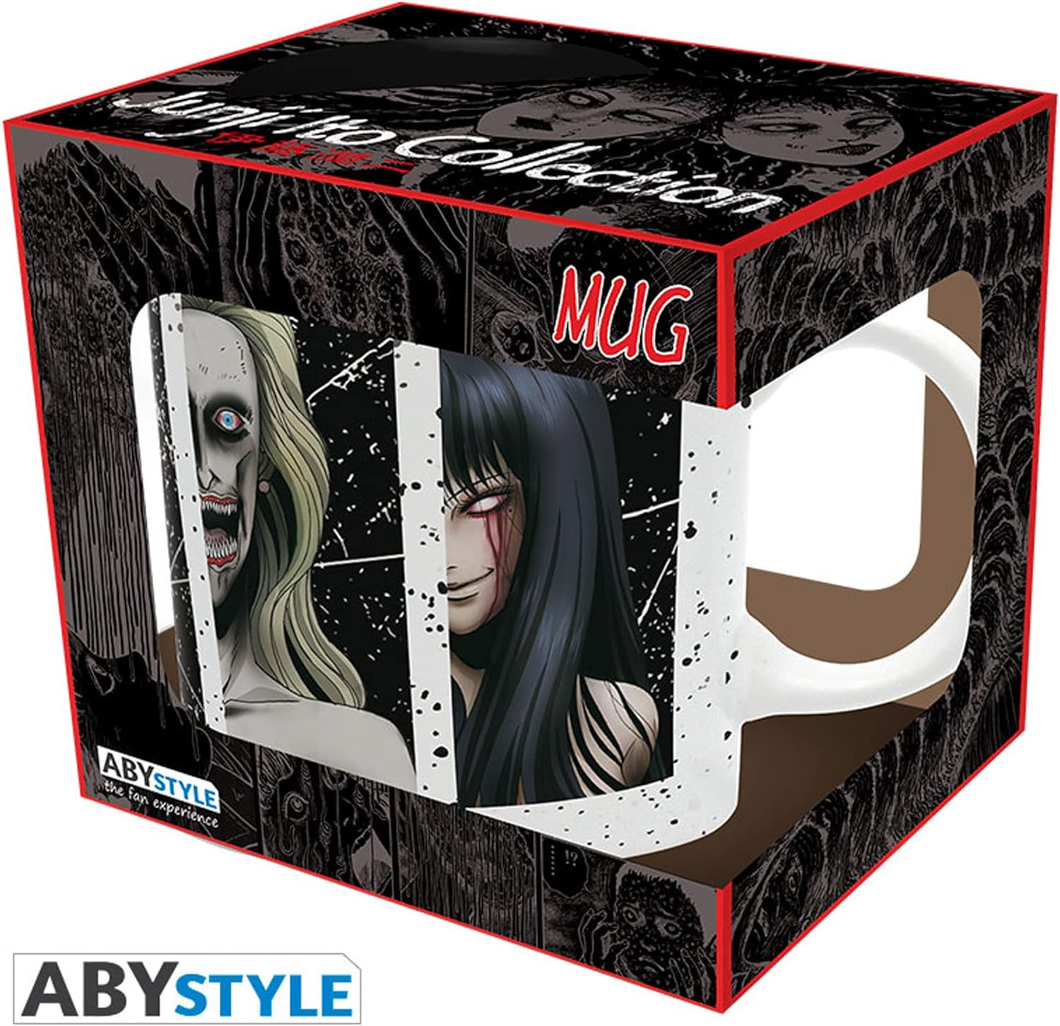 ABYstyle Junji Ito Tasse Collection - weiß/schwarz, bedruckt, 100 % Keramik, Fassungsvermögen ca. 320 ml., Z107445