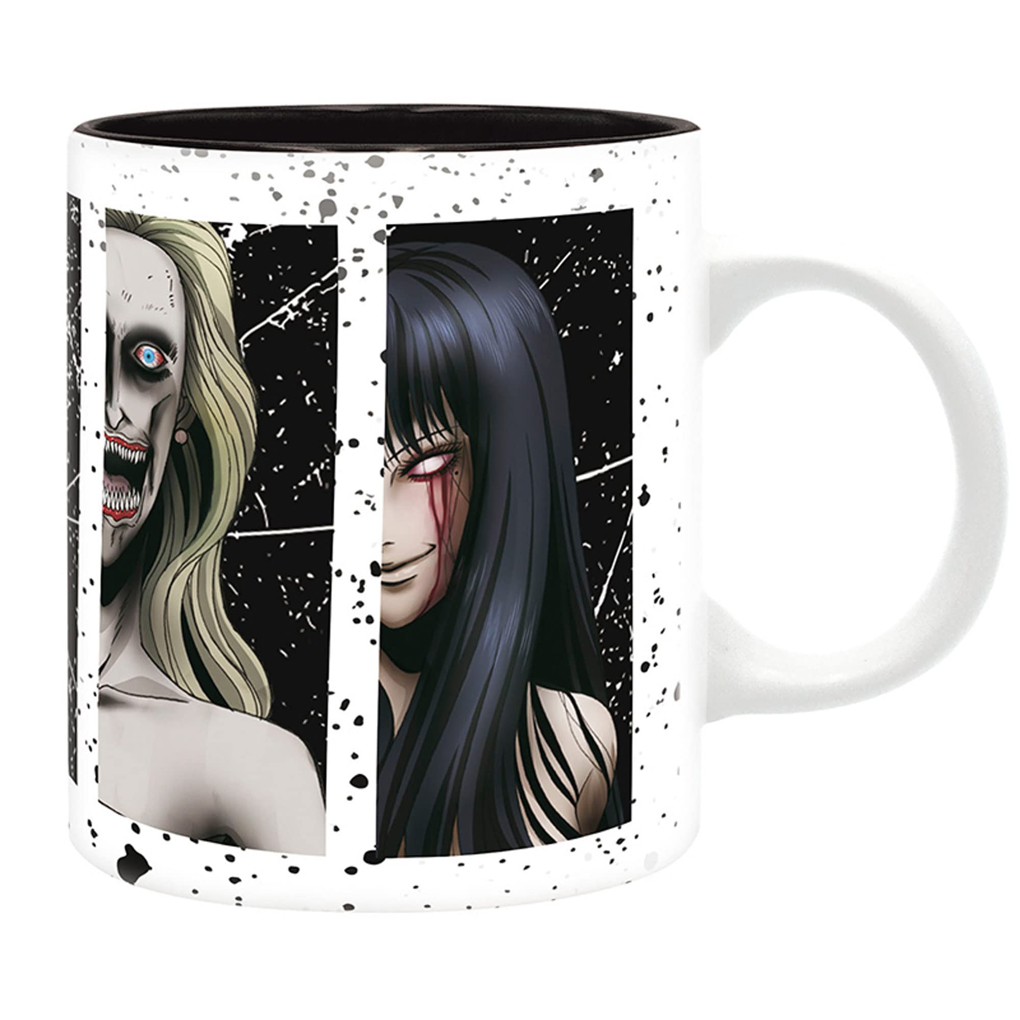 ABYstyle Junji Ito Tasse Collection - weiß/schwarz, bedruckt, 100 % Keramik, Fassungsvermögen ca. 320 ml., Z107445