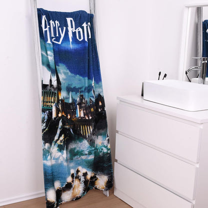 Harry Potter Velours-Handtuch Blau 70 x 140 cm