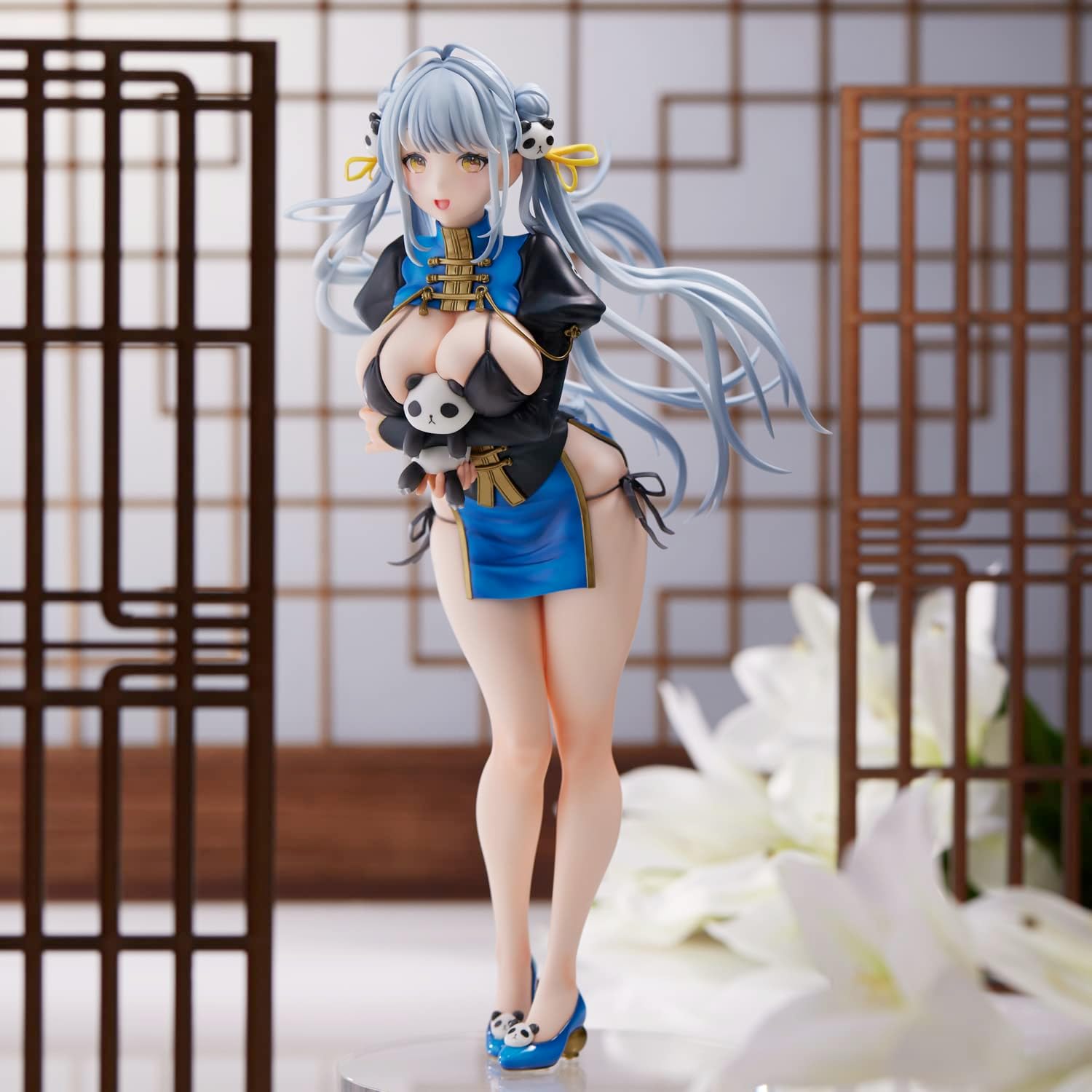Union Creative - Sencha Illustration Panda-Chan China Dress Non-Scale PVC Figure (Net) (Mr