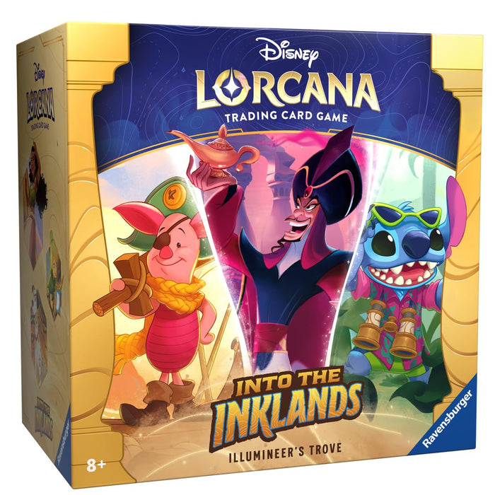 Ravensburger Disney Lorcana:Into The Inklands TCG Trove Pack Count Characters Lorcana Trading Card Game: Set 3, Color Azul, marrón, Naranja, Blanco, Amarillo (11098292