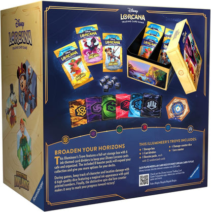 Ravensburger Disney Lorcana:Into The Inklands TCG Trove Pack Count Characters Lorcana Trading Card Game: Set 3, Color Azul, marrón, Naranja, Blanco, Amarillo (11098292