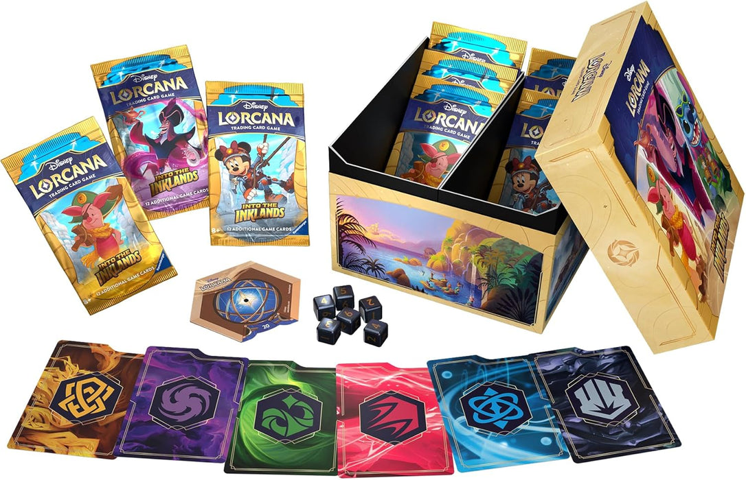 Ravensburger Disney Lorcana:Into The Inklands TCG Trove Pack Count Characters Lorcana Trading Card Game: Set 3, Color Azul, marrón, Naranja, Blanco, Amarillo (11098292