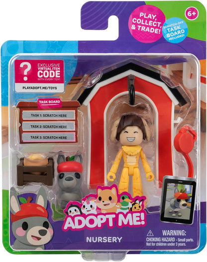 Adopt Me! Nursery - Friends Pack - Top Online Game - Fun, Collectible Toys for Kids Featuring Your Favourite Adopt Me Pets, Ages 6+