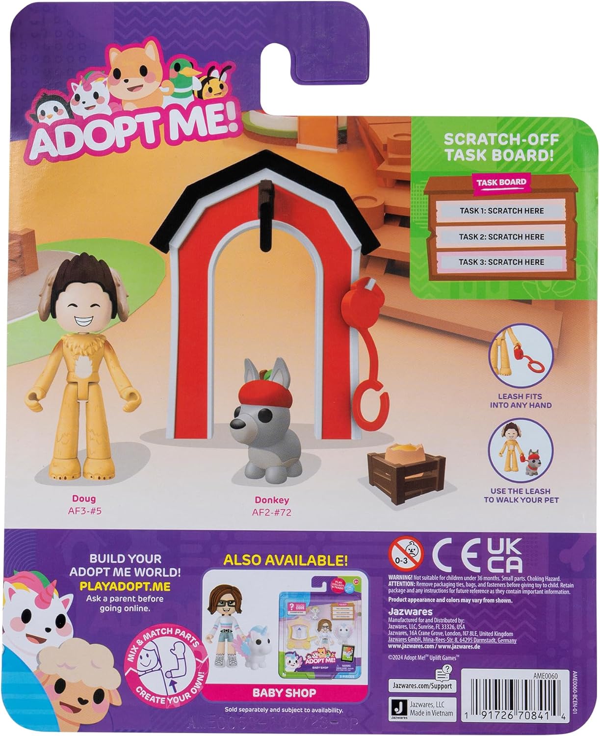 Adopt Me! Nursery - Friends Pack - Top Online Game - Fun, Collectible Toys for Kids Featuring Your Favourite Adopt Me Pets, Ages 6+