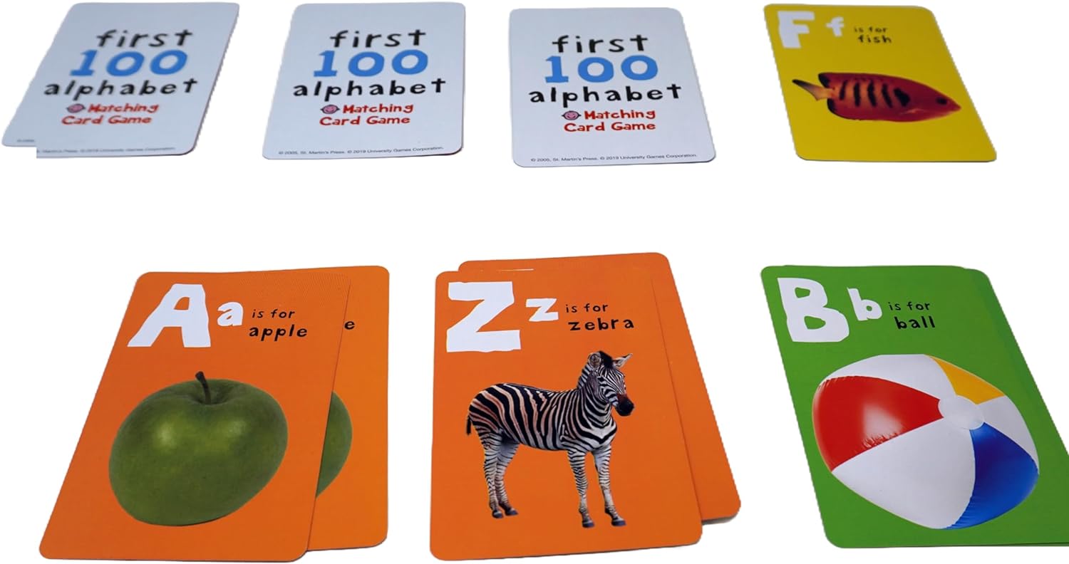 (New Aug) First 100 Matching Card Game - Alphabet (Dis 12