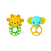 Bright Starts Oball Soother Pals Easy-Grasp Teether Toys, Unisex, Newborn and Up