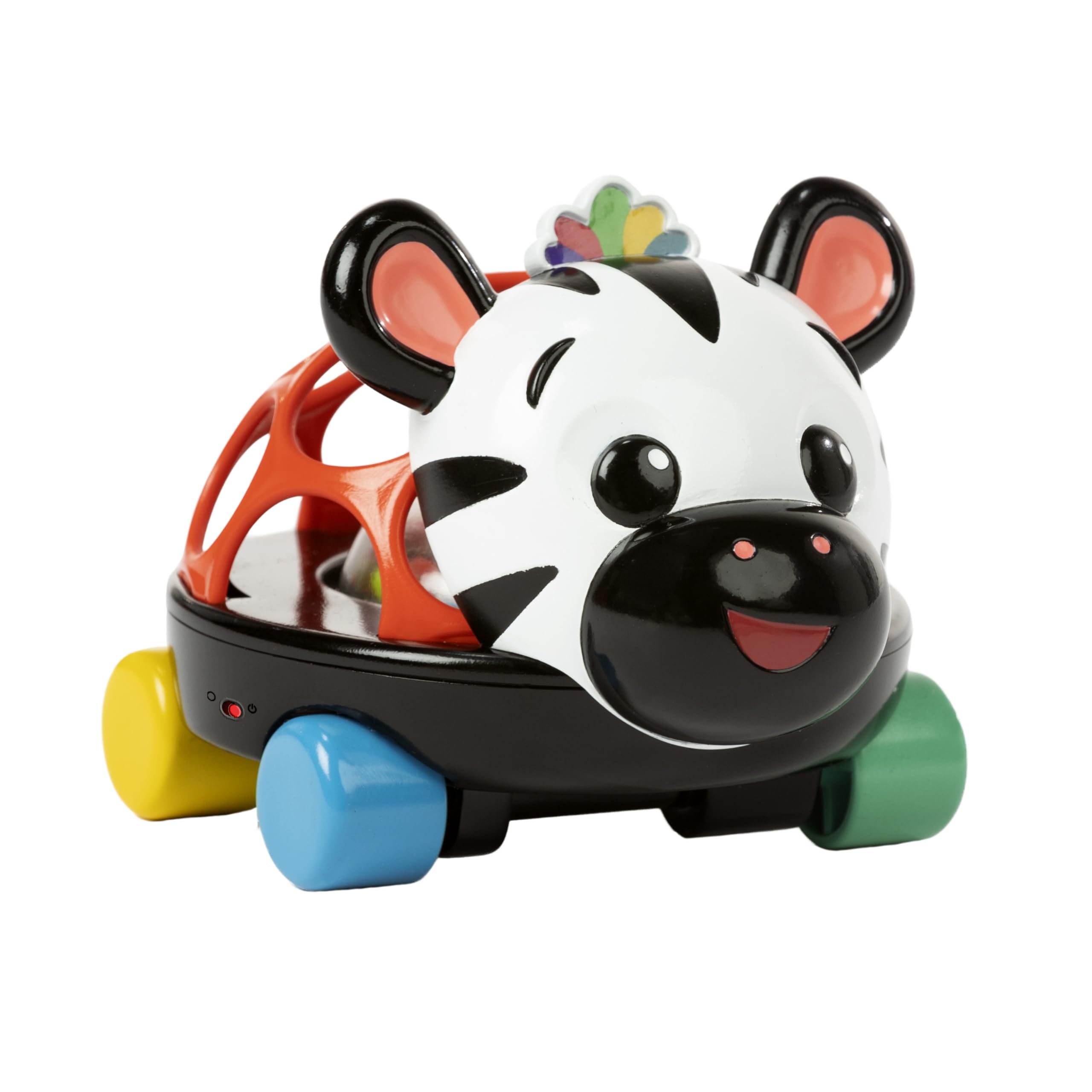 Baby Einstein Coche de Juguete y Pelota sonajero Curious Car de Zen, Luces, a Partir de Tres Meses, la Cebra Zen