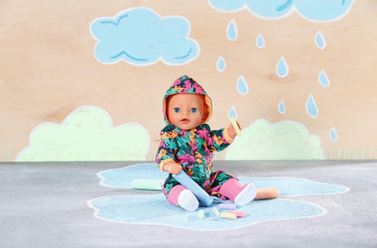 BABY born Little Outdoor Onesie 836323 - Onesie with Matching Wellies for 36cm Doll - Easy for Kids to Dress Independently - Suitable for Children from 1 Years Old