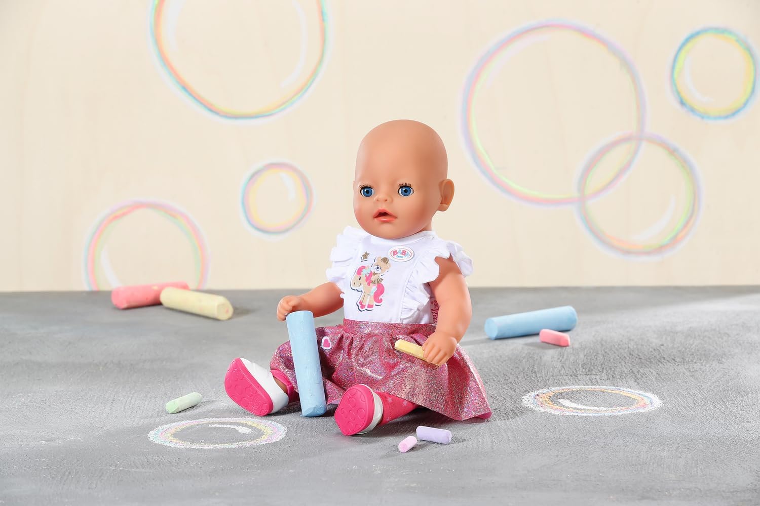BABY born Little Everyday Outfit 836330 - Outfit with Matching Accessories for 36cm Dolls - Easy for Kids to Dress Independently - Suitable for Children from 1 Years Old