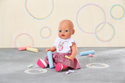 BABY born Little Everyday Outfit 836330 - Outfit with Matching Accessories for 36cm Dolls - Easy for Kids to Dress Independently - Suitable for Children from 1 Years Old