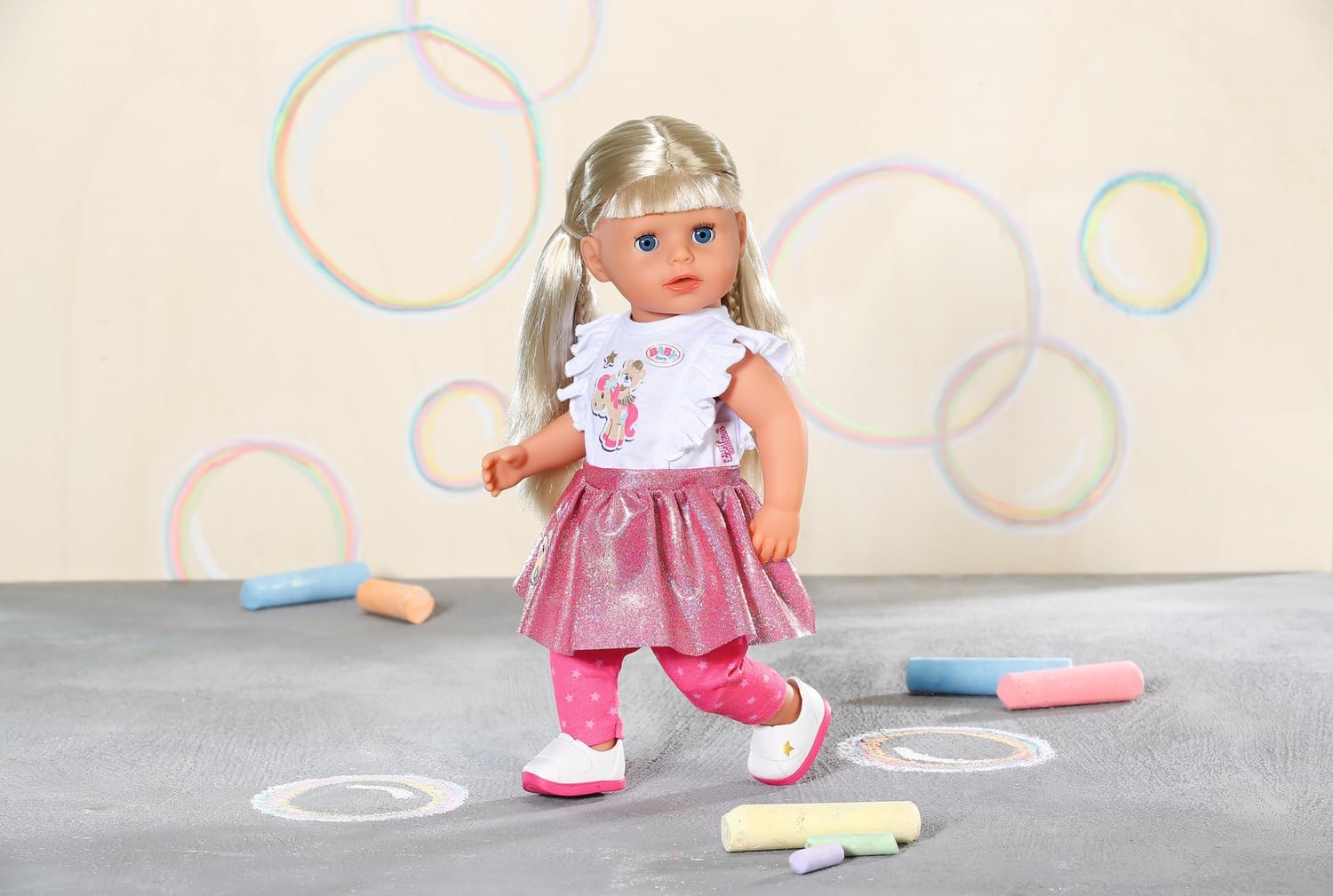 BABY born Little Everyday Outfit 836330 - Outfit with Matching Accessories for 36cm Dolls - Easy for Kids to Dress Independently - Suitable for Children from 1 Years Old