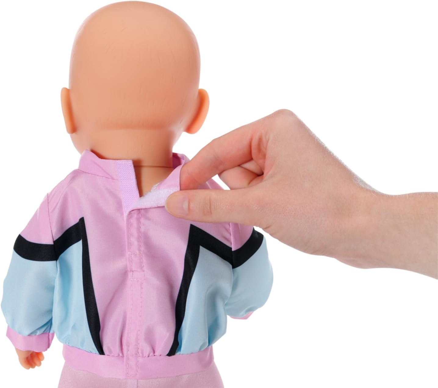 BABY born Little Jogging Suit 836347 - Two-Piece Suit with Matching Trousers, Jacket, and Hanger for 36cm Dolls - Easy for Kids to Dress Independently - Suitable for Children from 1 Years Old