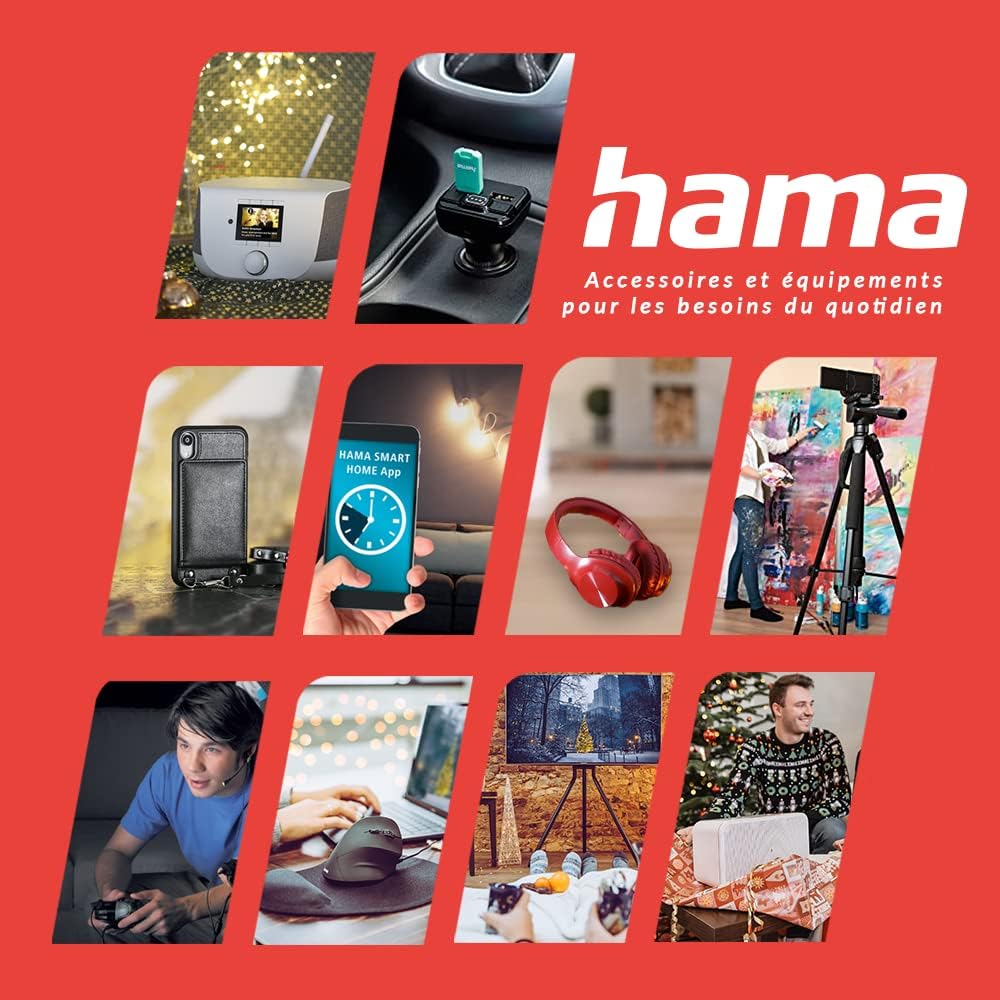 Hama Quick USB Car Charger (Qualcomm® Quick Charge™ 3.0, 19.5W, for Samsung Galaxy S21 S22, Xiaomi, Sony, iPhone XR/XS Max/ 8 Plus, Huawei, LG, Wiko) Black