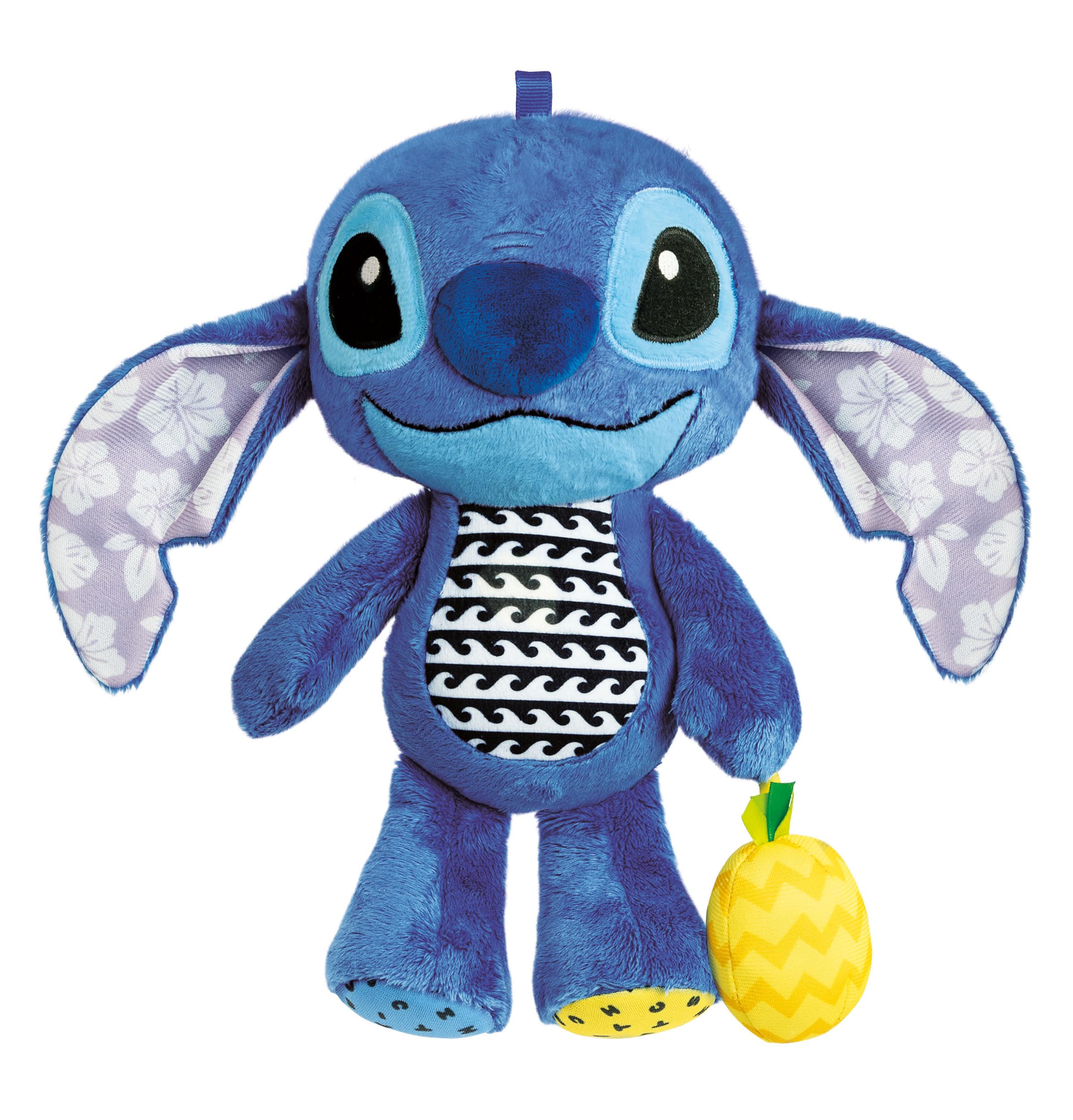 Clementoni Lilo Baby Infant Stitch First Plush Disney, Pushchair Stroller & Pram, Early Development & Activity, Sensory Learning Toys, Gift Toddler 6 Months, 17918, Multicolour