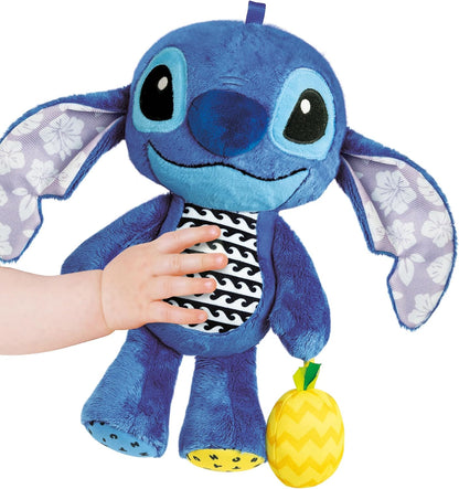 Clementoni Lilo Baby Infant Stitch First Plush Disney, Pushchair Stroller & Pram, Early Development & Activity, Sensory Learning Toys, Gift Toddler 6 Months, 17918, Multicolour