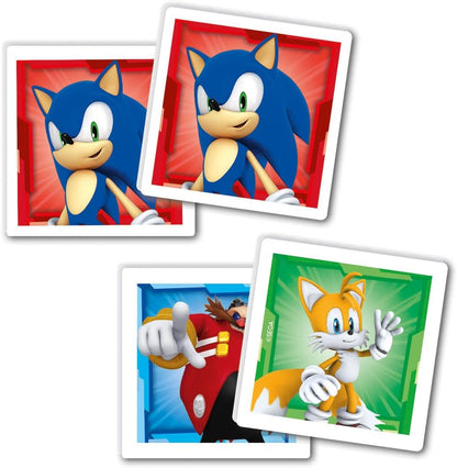 Clementoni Educational Game Edukit 4 in 1 Sonic (Jigsaw Children Puzzle 30 Pieces and 48 Pieces, 6 Cubes, 1 Memo), Game For Children 3-5 Years, Gift For Boy/Girl, Cartoon, Made In Italy, 18318