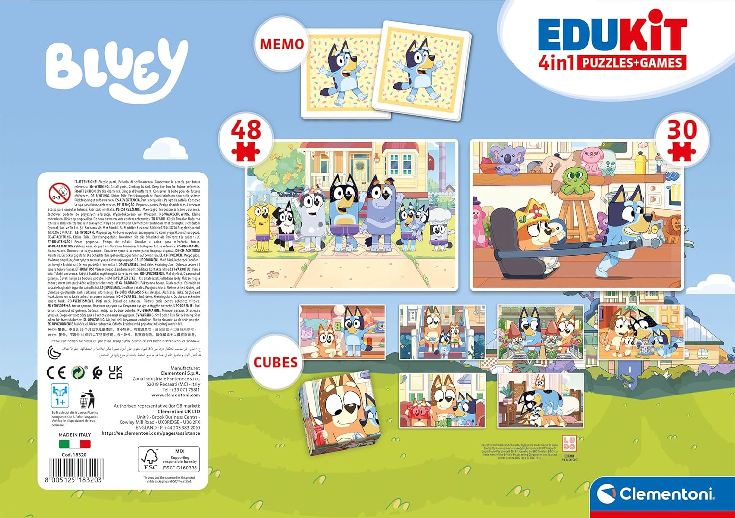 Clementoni - Clementoni Edukit 4in1 Bluey