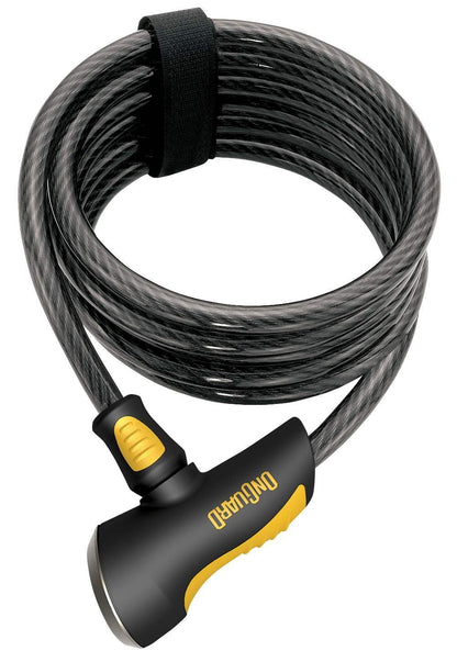 On-Guard Doberman-8027 Keyed Coil Lock - Black, 18.5 x 1.0 cm