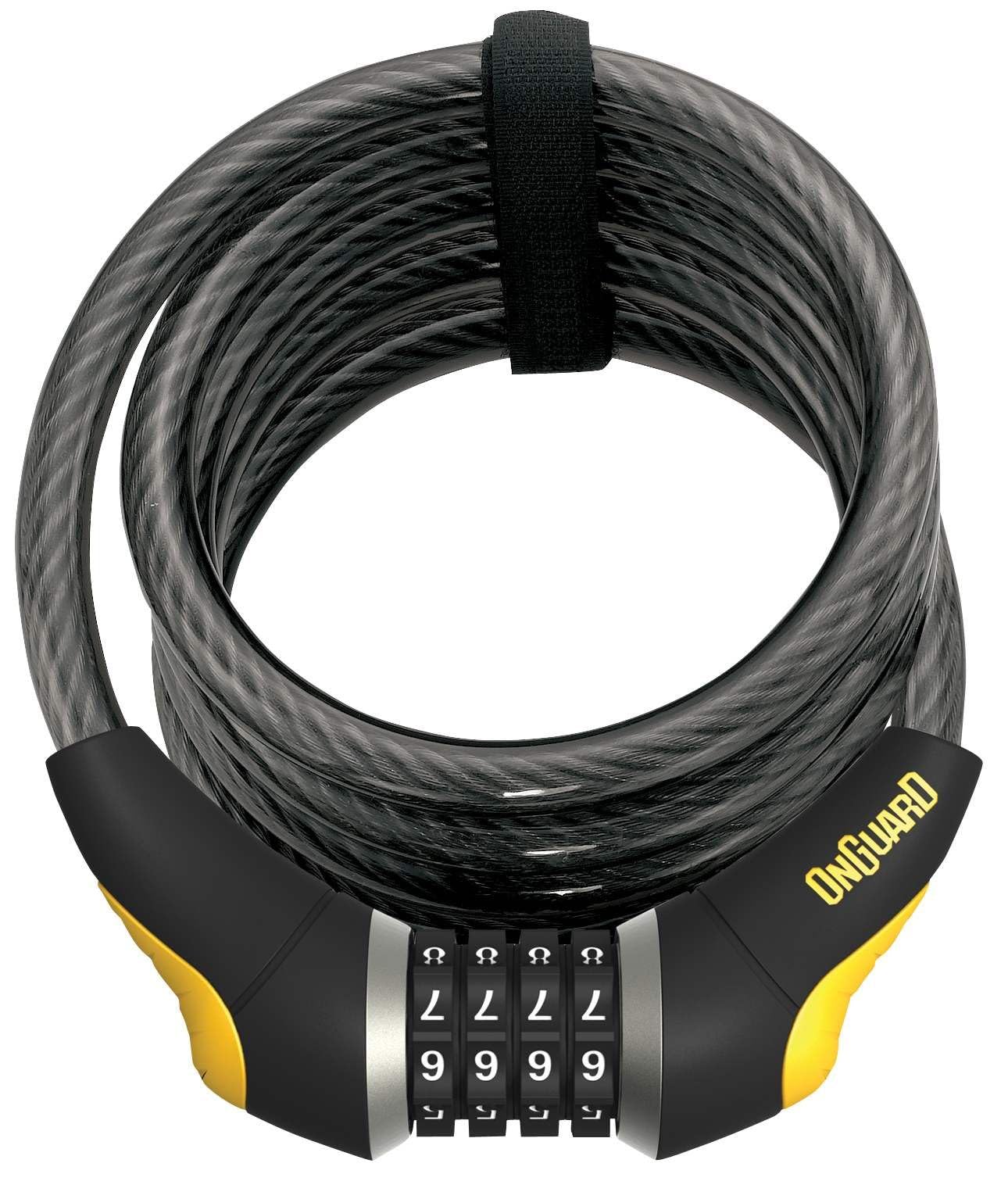 On-Guard Doberman-8031 Combo Coil Lock - Black, 18.5 x 1.2 cm