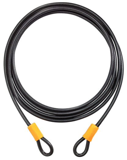 OnGuard Akita Cable Bike Lock, High Security & Reliable, Bicycle Lock With Rubber Coated Crossbar, Locks Shackle On Both Sides, Heavy Duty Steel Cycle Lock, Essential Bike Accessories
