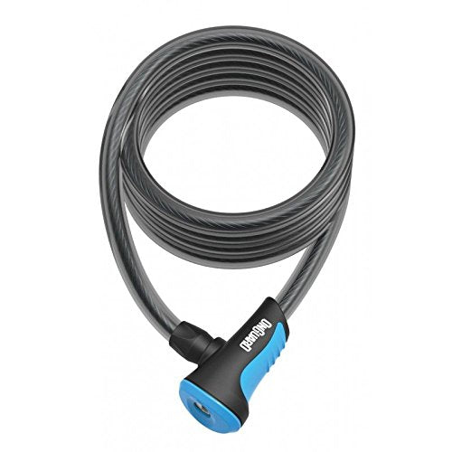 New OnGuard Neon Coil Cable Lock 180 x 10mm 4 Colours (Blue