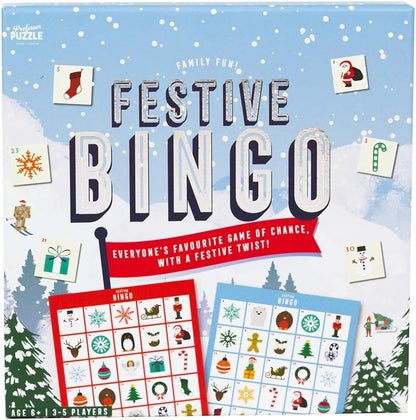 Professor PUZZLE | Festive Bingo | Card Game | Ages 6+ | 3-5 Players