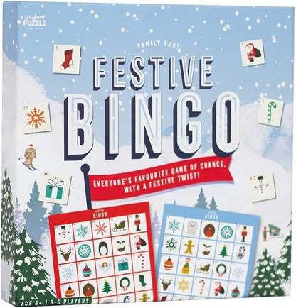Professor PUZZLE | Festive Bingo | Card Game | Ages 6+ | 3-5 Players