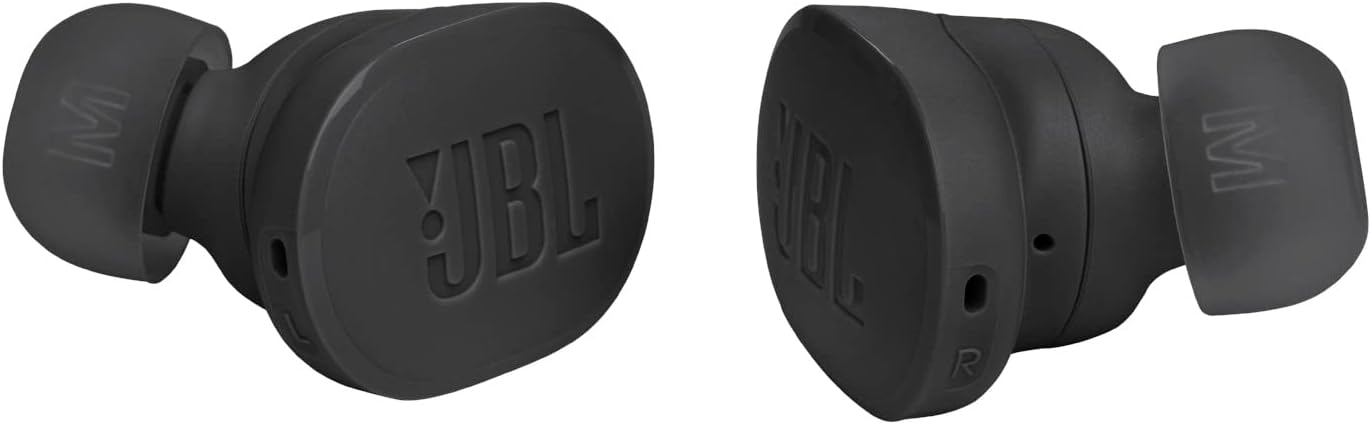 JBL Tune Buds Earphones, Bluetooth and Wireless, Water Resistant and Noise Cancelling with up to 48 Hours Battery Life, in Black
