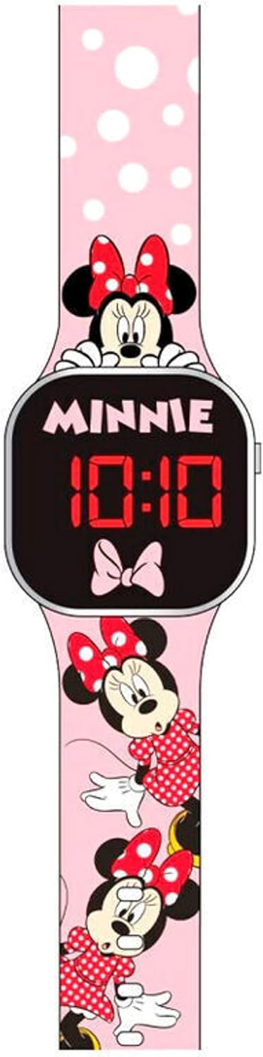 Kids Licensing - Reloj Digital LED para Niñas con Personajes Tiene Funciones de Hora, Fecha y Correa Ajustable