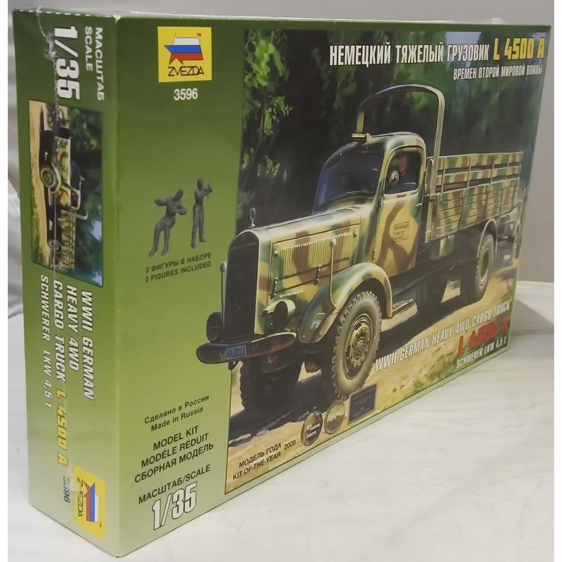 Zvezda, 500783596 - 1:35 WWII German transport truck, L4500A