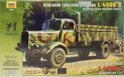 Zvezda, 500783596 - 1:35 WWII German transport truck, L4500A