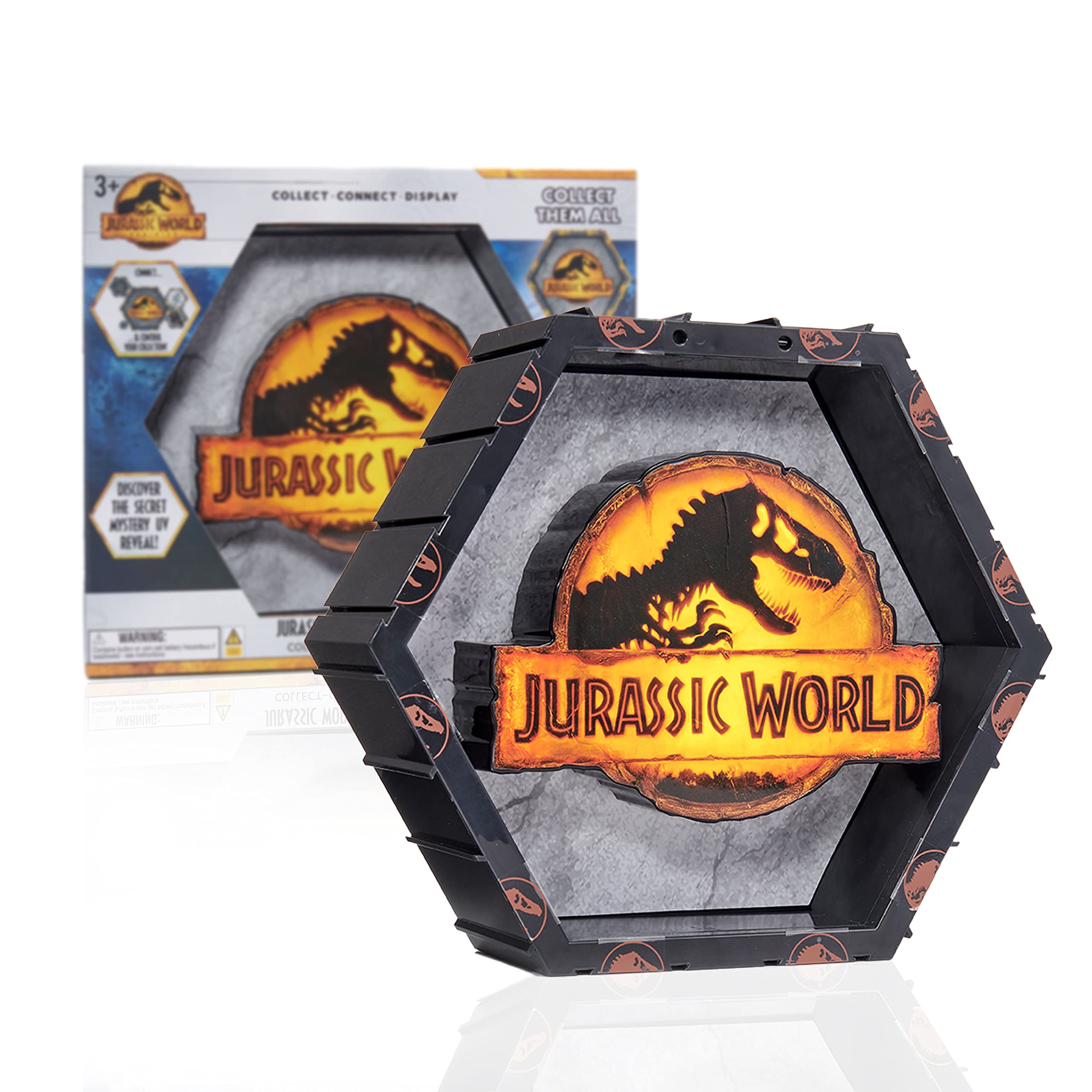 WOW! PODS - Jurassic World Mega Pods Light, Jurassic Multi-Function Light with Mystery Reveal for Wall or Shelf, Compatible with WOW! PODS, Official Jurassic World Dominion Dinosaur Toys and Gifts