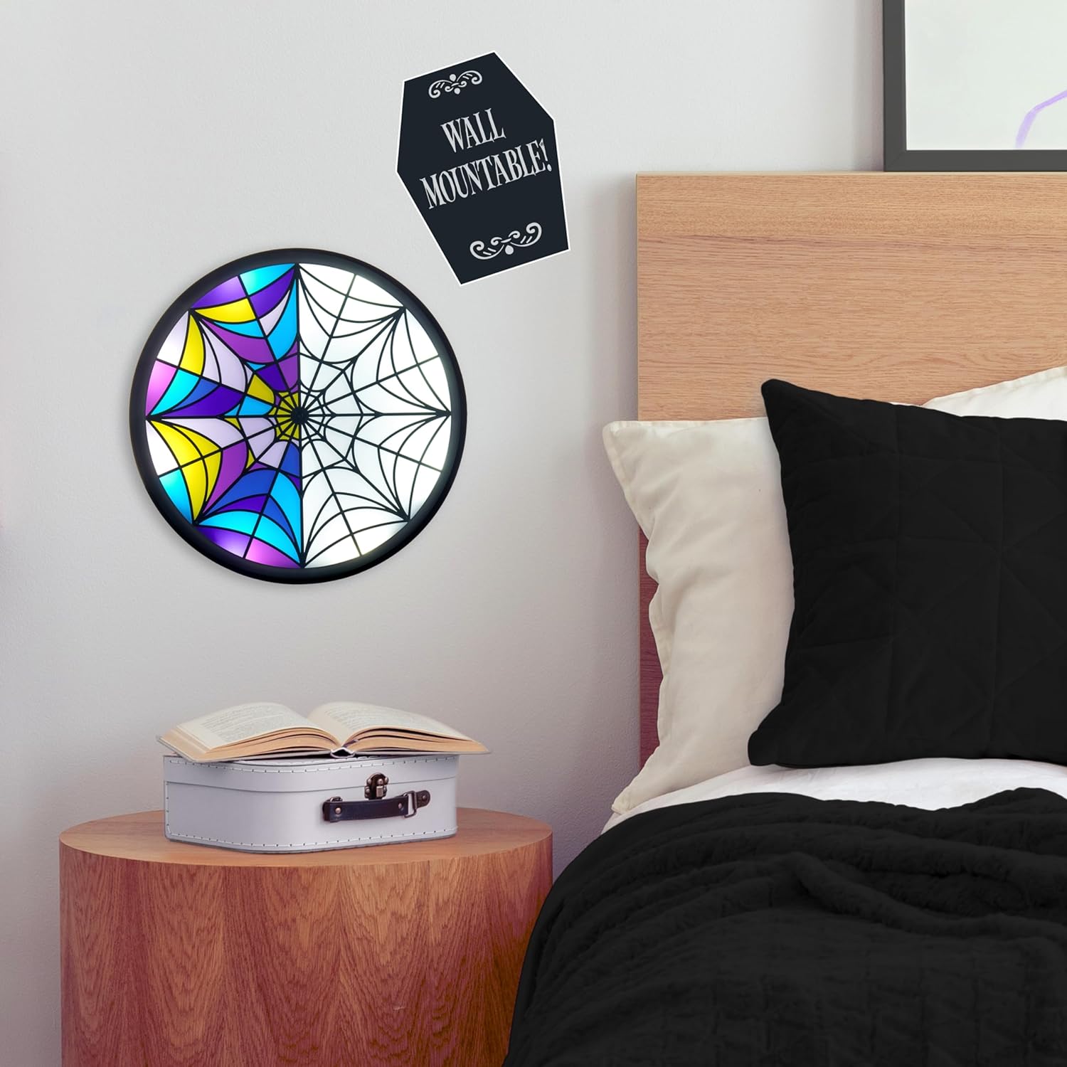 WOW! STUFF Wednesday Window Moodlight with Multi-Modes | Wednesday Addams Giftable Light | Official Merchandise, Collectibles, Toys and Gifts for Teens, Adults and Fans of the hit Netflix Series