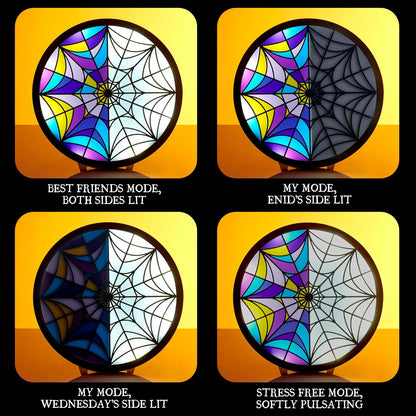 WOW! STUFF Wednesday Window Moodlight with Multi-Modes | Wednesday Addams Giftable Light | Official Merchandise, Collectibles, Toys and Gifts for Teens, Adults and Fans of the hit Netflix Series