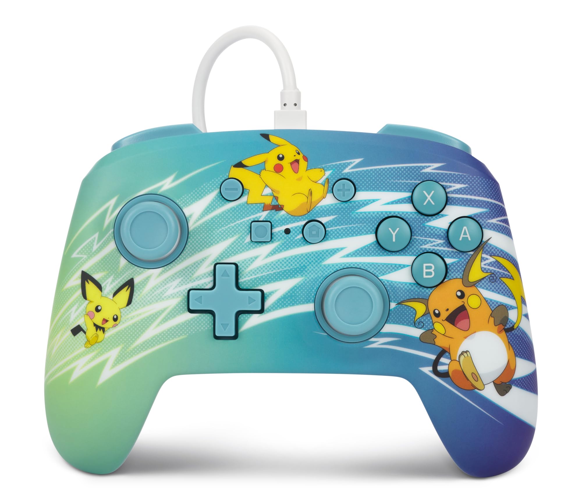 PowerA Enhanced Wired Controller for Nintendo Switch - OLED Model, Nintendo Switch and Nintendo Switch Lite - Pikachu Evolution, Gamepad, Game Controller, wired Controller, Officially Licensed