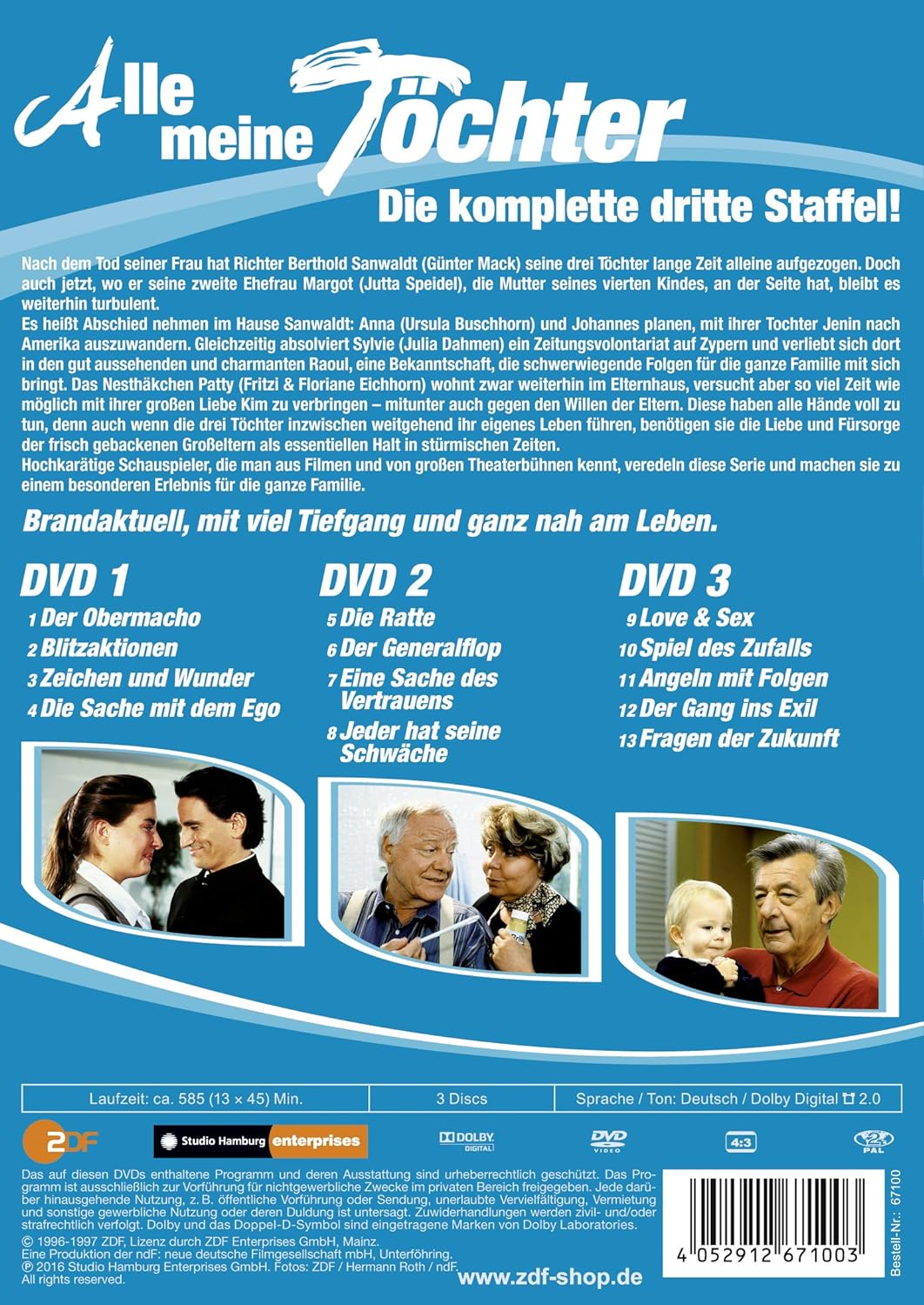 Alle meine Töchter - Die komplette dritte Staffel (3 DVDs)
