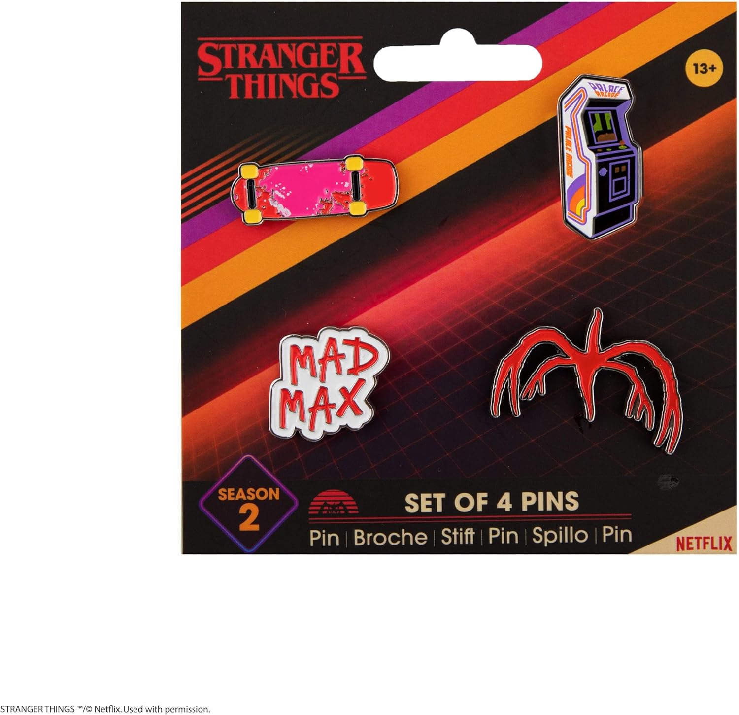 Pin Set Of 4 Stranger Things Season 2