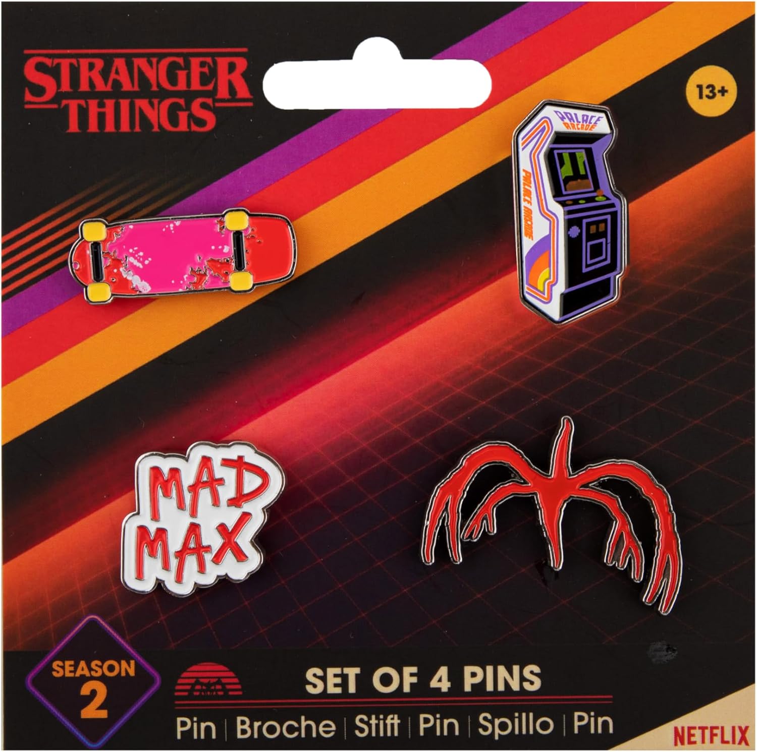 Pin Set Of 4 Stranger Things Season 2