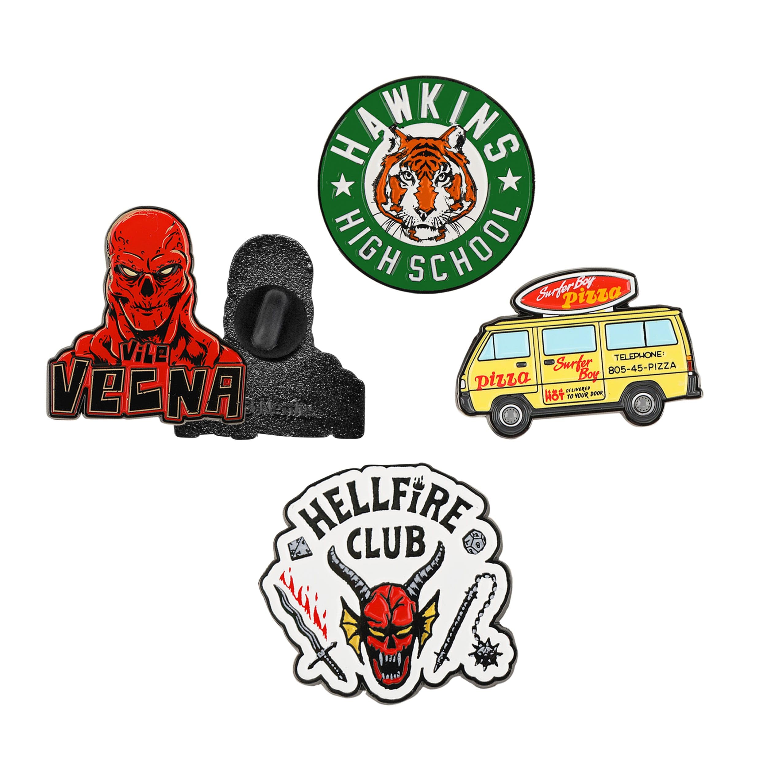 Stranger Things Pack 4 pin's Season 4