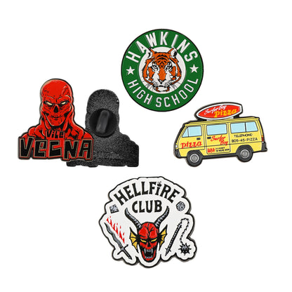 Stranger Things Pack 4 pin's Season 4