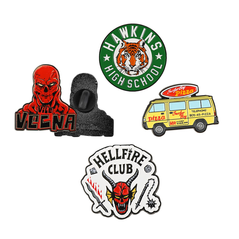 Stranger Things Pack 4 pin's Season 4