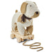 Smallstuff - Pull Along Dog, offwhite/nature