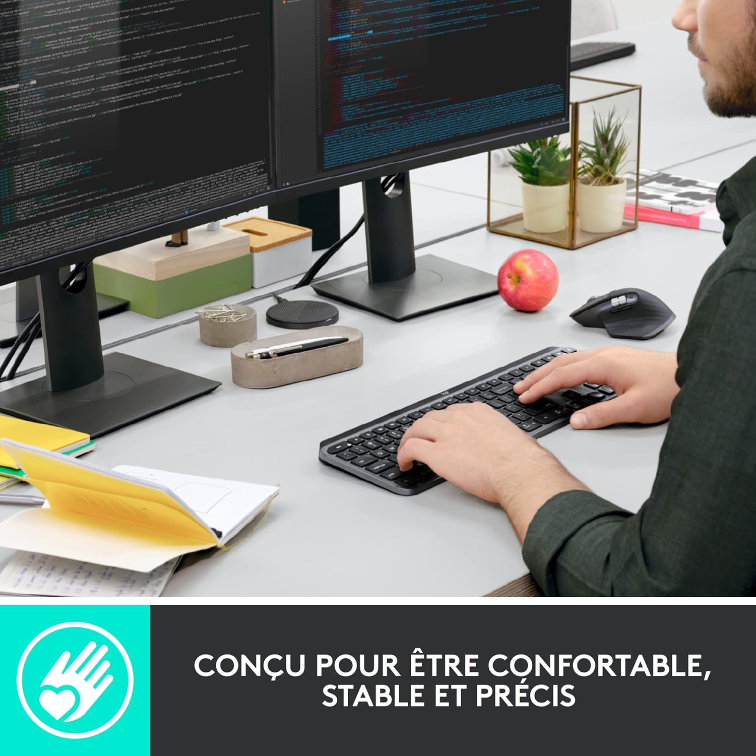 Logitech Mx Keys For Business keyboard Bluetooth AZERTY French, W127044133 (Bluetooth AZERTY French Graphite
