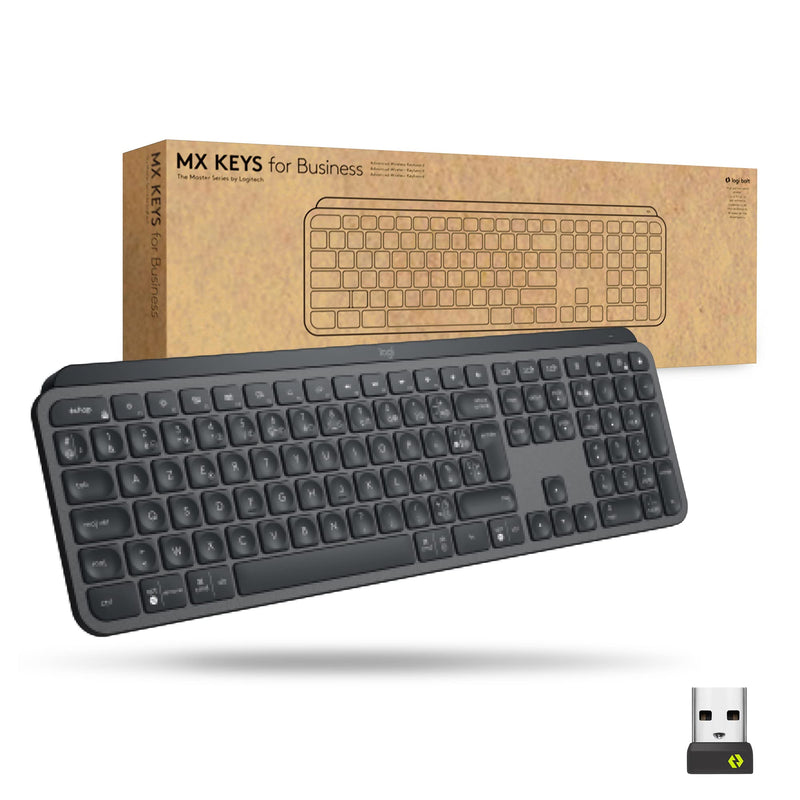 Logitech Mx Keys For Business keyboard Bluetooth AZERTY French, W127044133 (Bluetooth AZERTY French Graphite