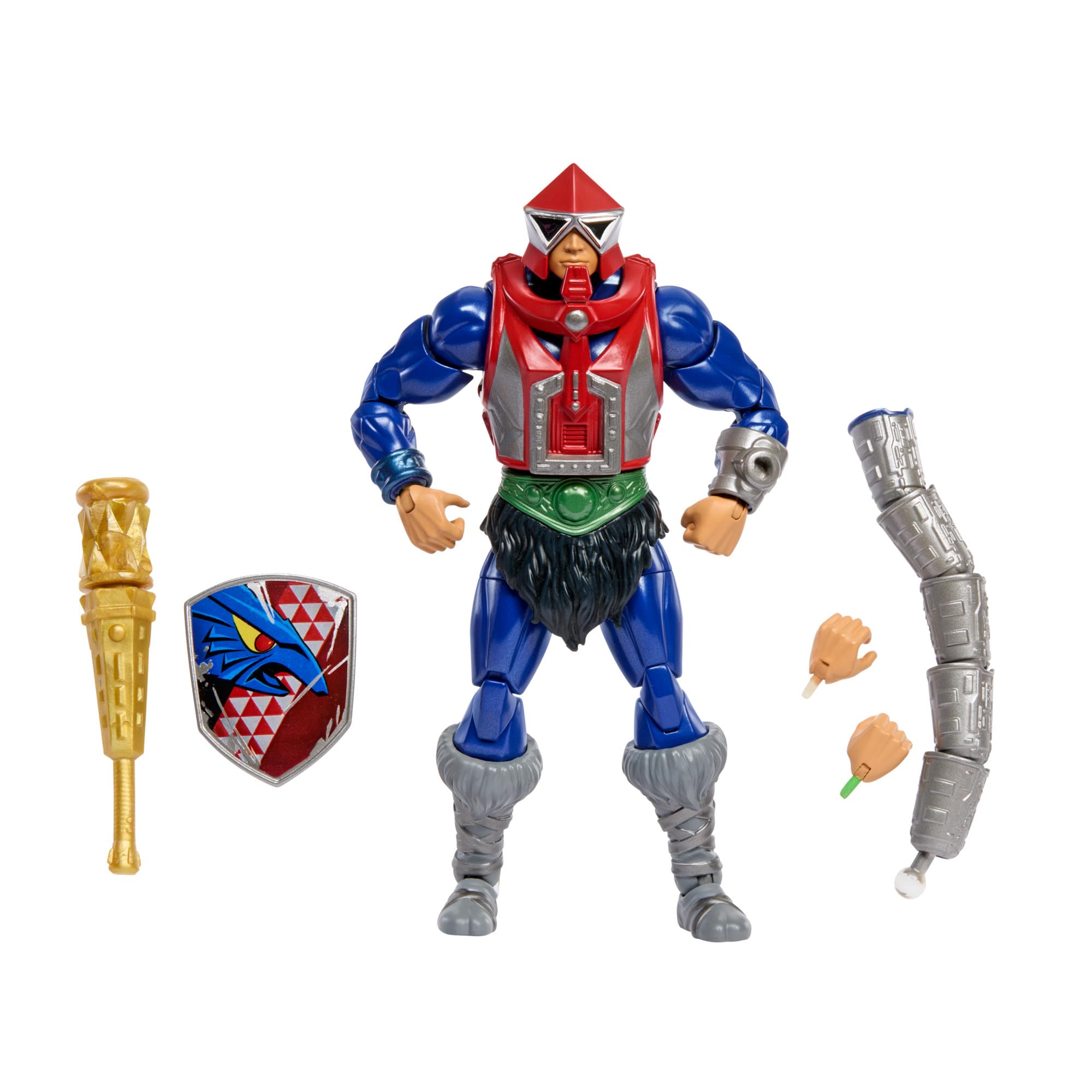 Masters del Universo MOTU New Eternia Mekaneck Figura de acción con accesorios, juguete +6 años (Mattel HYC51