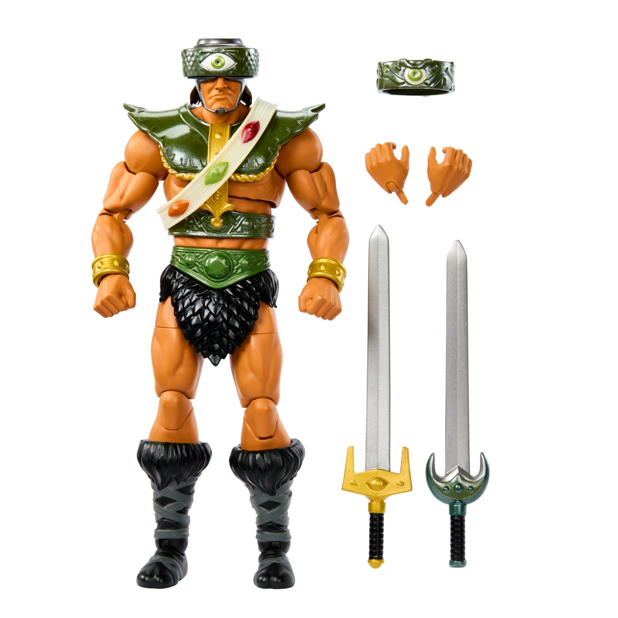 Masters del Universo MOTU New Eternia Tri-Klops Figura de acción con accesorios, juguete +6 años (Mattel HYC52